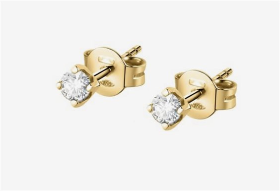 Earrings Promesse Woman in Yellow Gold Diamante 0.16 Ct OPPXOG16 - OPPXOG16